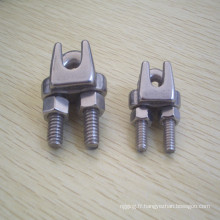 JIS Type acier inoxydable Ss304 / Ss316 malléable Wire Rope Cable Clamps